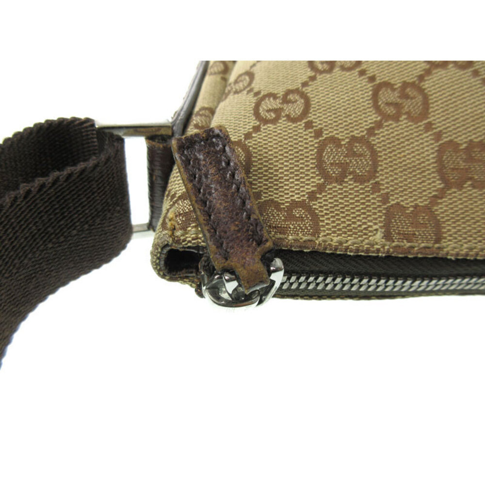 GUCCI Shoulder Crossbody Bag Brown Beige - Picture 7 of 10